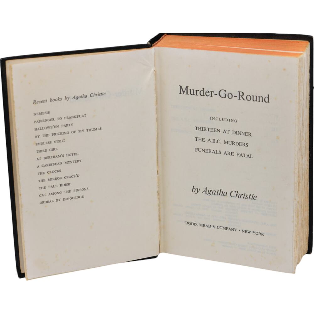 Murder Go-Round by Agatha Christie - 1972 Hardcover Book | Dodd, Mead - Picture 4 of 8